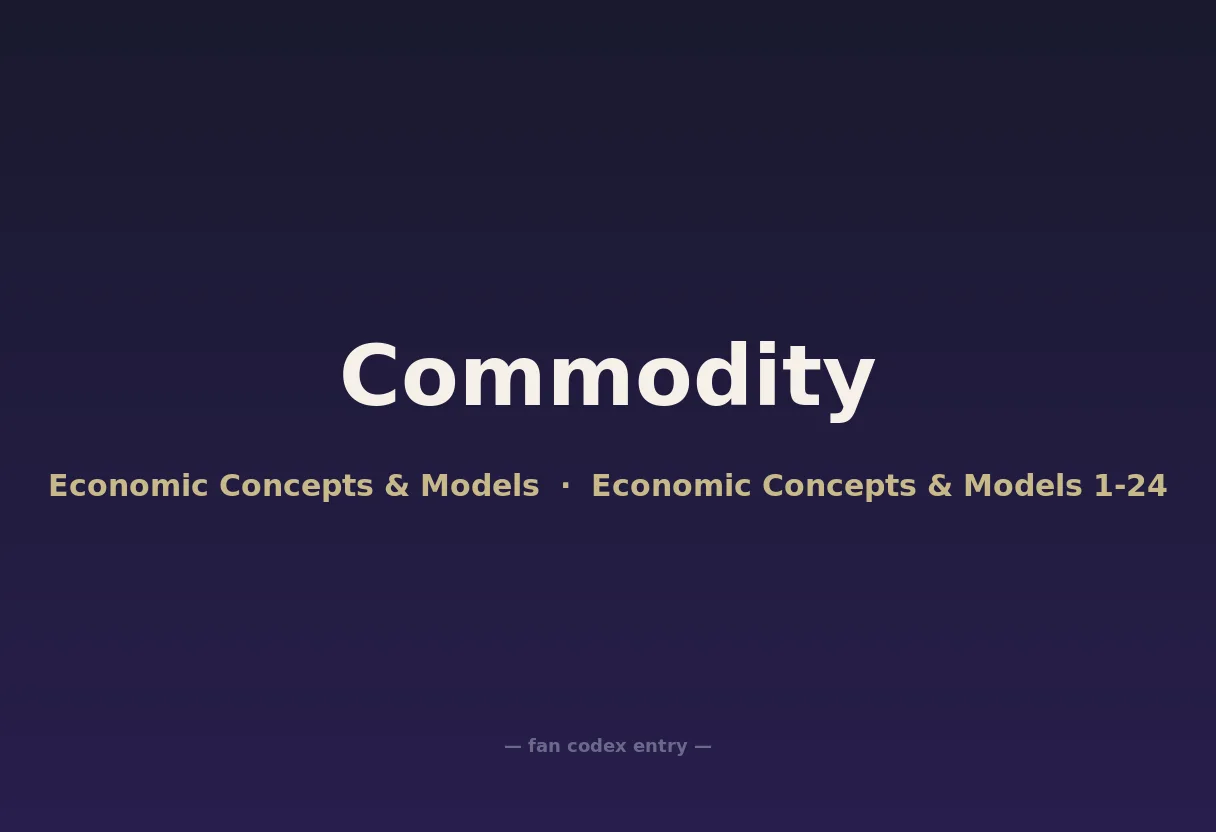 Commodity