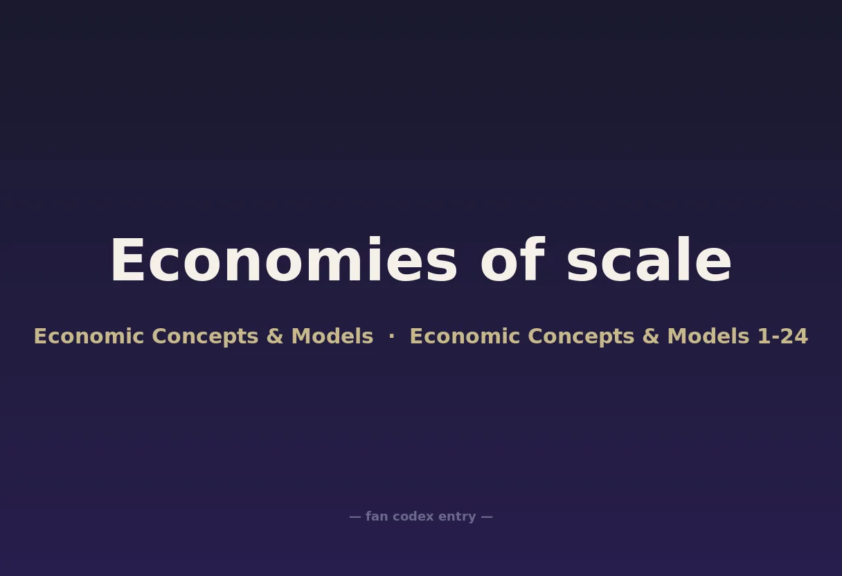 Economies of scale